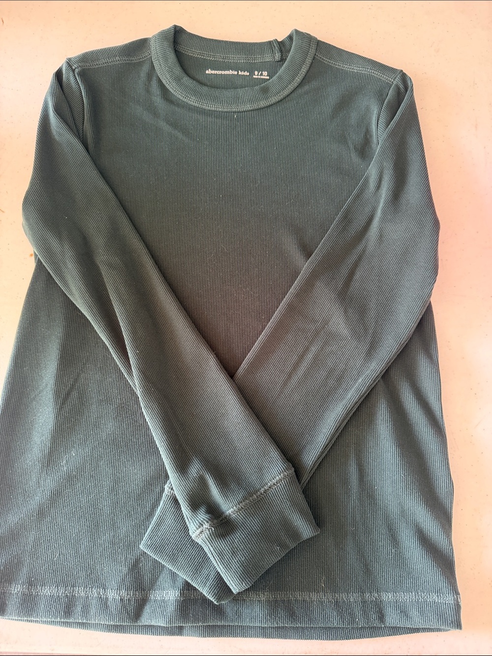 abercrombie kids Dark Green Long-Sleeve Thermal Tee